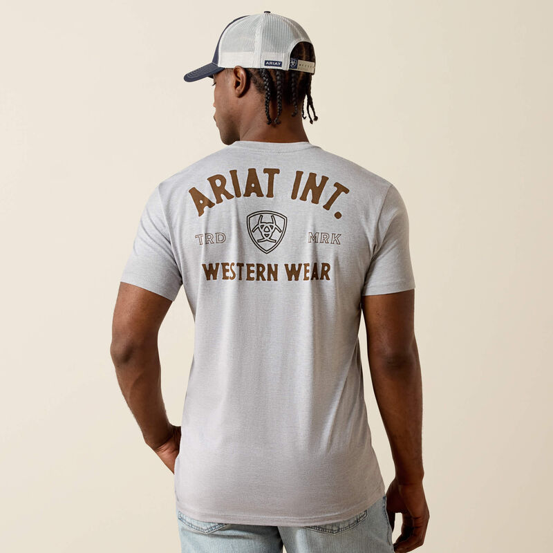 Ariat Outline Shop T-Shirt-PEWTER
