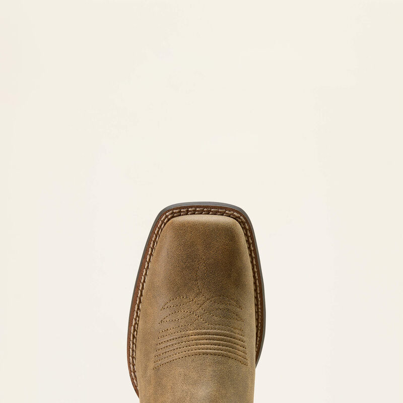 Round Up Ruidoso Wide Square Toe Western Boot-BROWN BOMBER|DUSTY ROSE