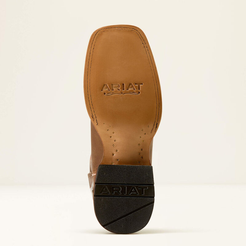 County Lane Wide Square Toe Western Boot-NATURAL TAN
