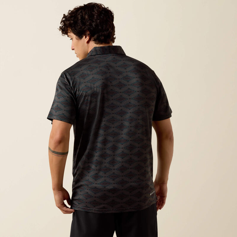 All Over Print Heathered Classic Fit Polo