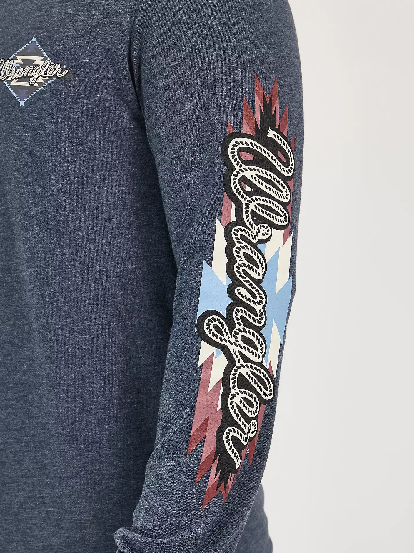 Wrangler Men's Long Sleeve Back Graphic T-Shirt