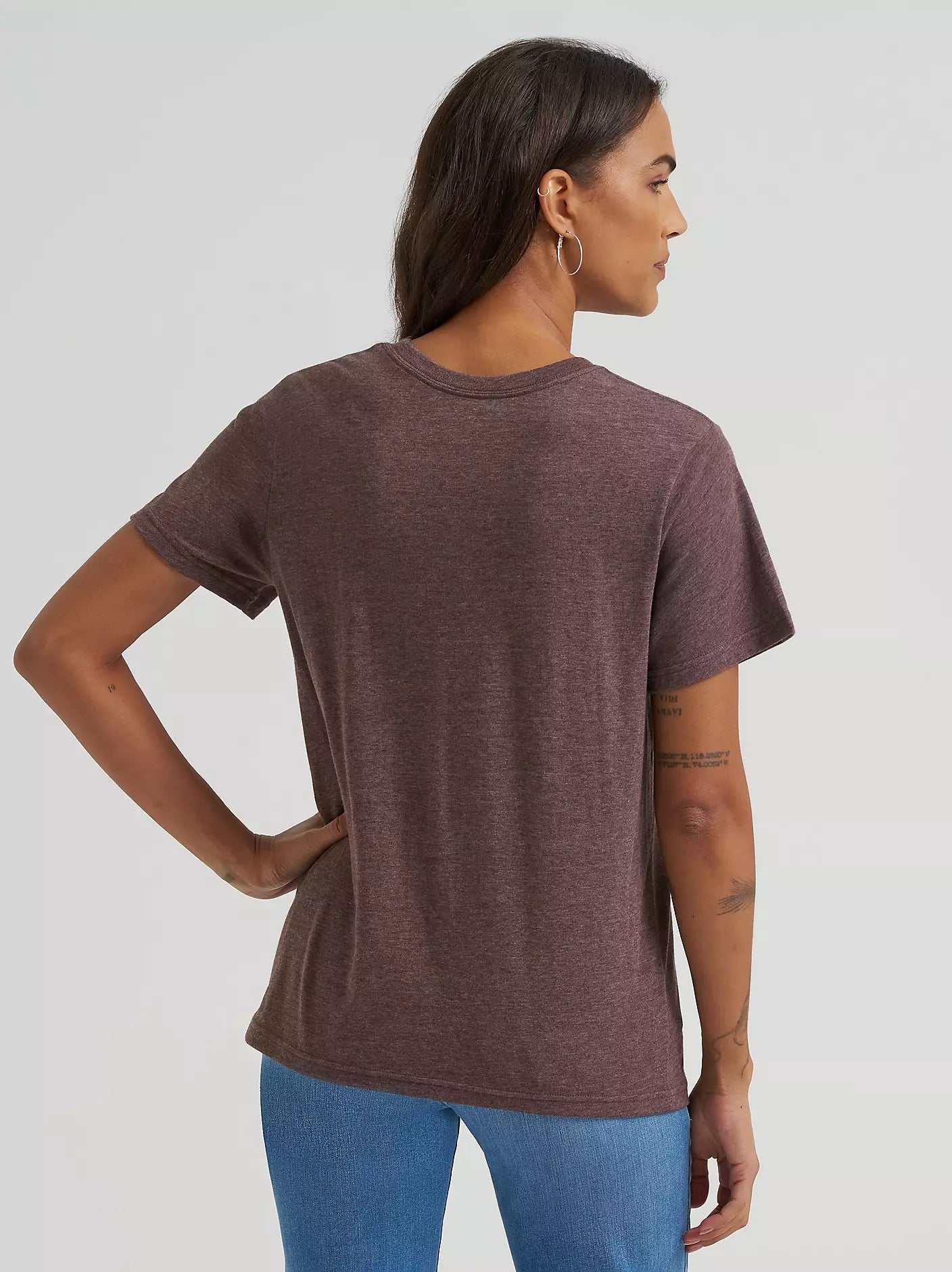 Women's Cactus Logo Reg Fit Tee- French Roast