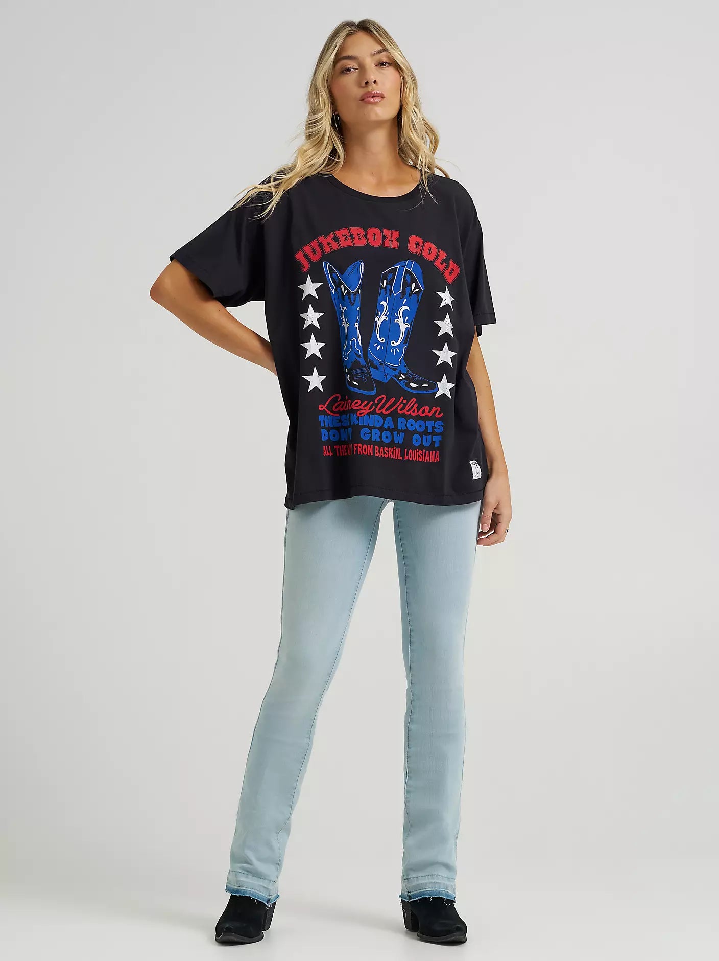 Wrangler x Lainey Wilson Jukebox Gold Oversized Tee
