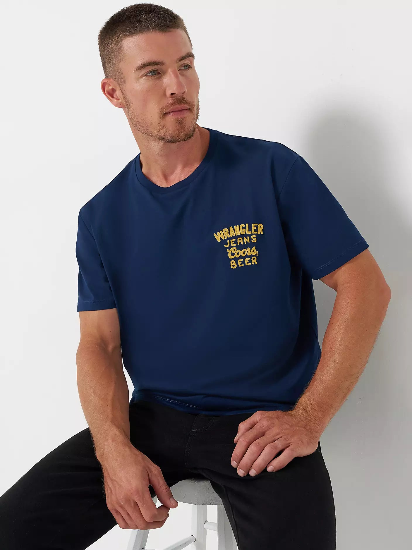 Wrangler X Coors Banquet T-Shirt (NAVY)