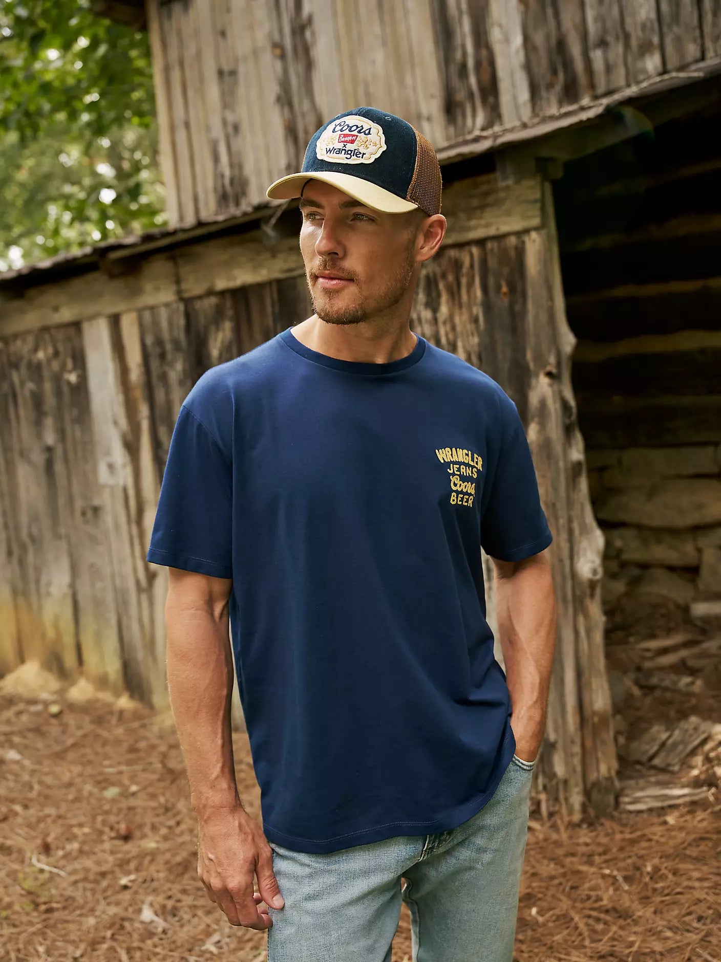 Wrangler X Coors Banquet T-Shirt (NAVY)