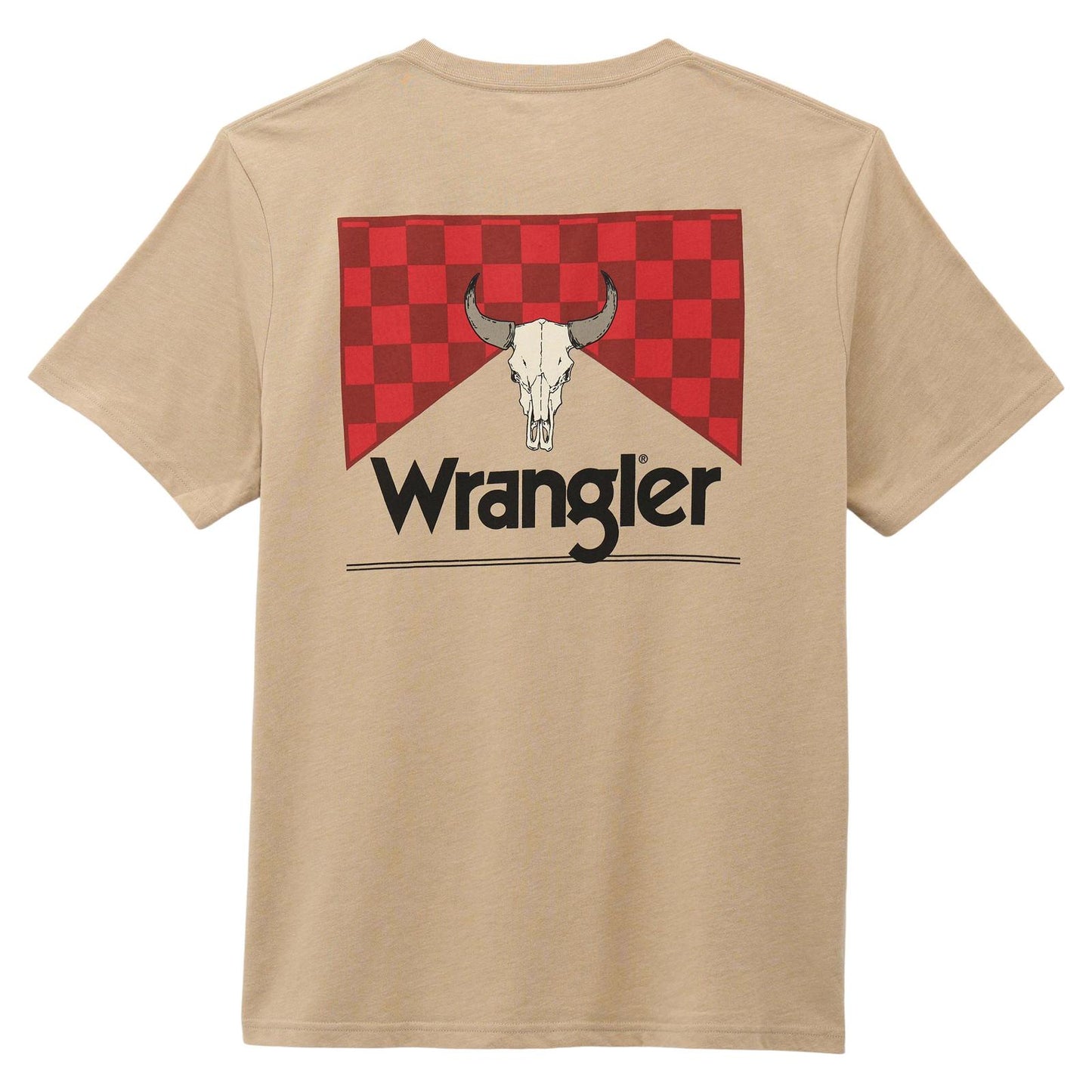Wrangler® Graphic Short Sleeve T-Shirt - Regular Fit - Trench Coat Heather - 112375727