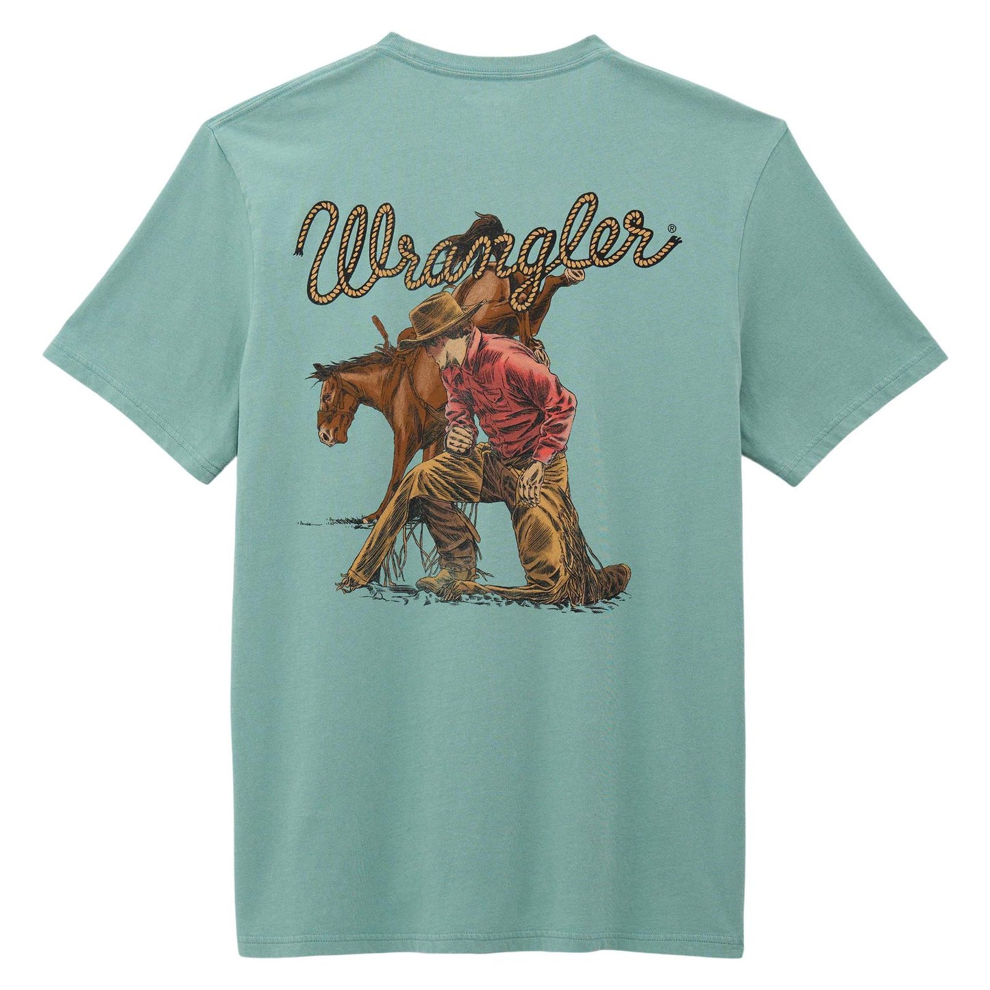 Wrangler® Graphic Short Sleeve T-Shirt - Regular Fit - Oil Blue - 112375739