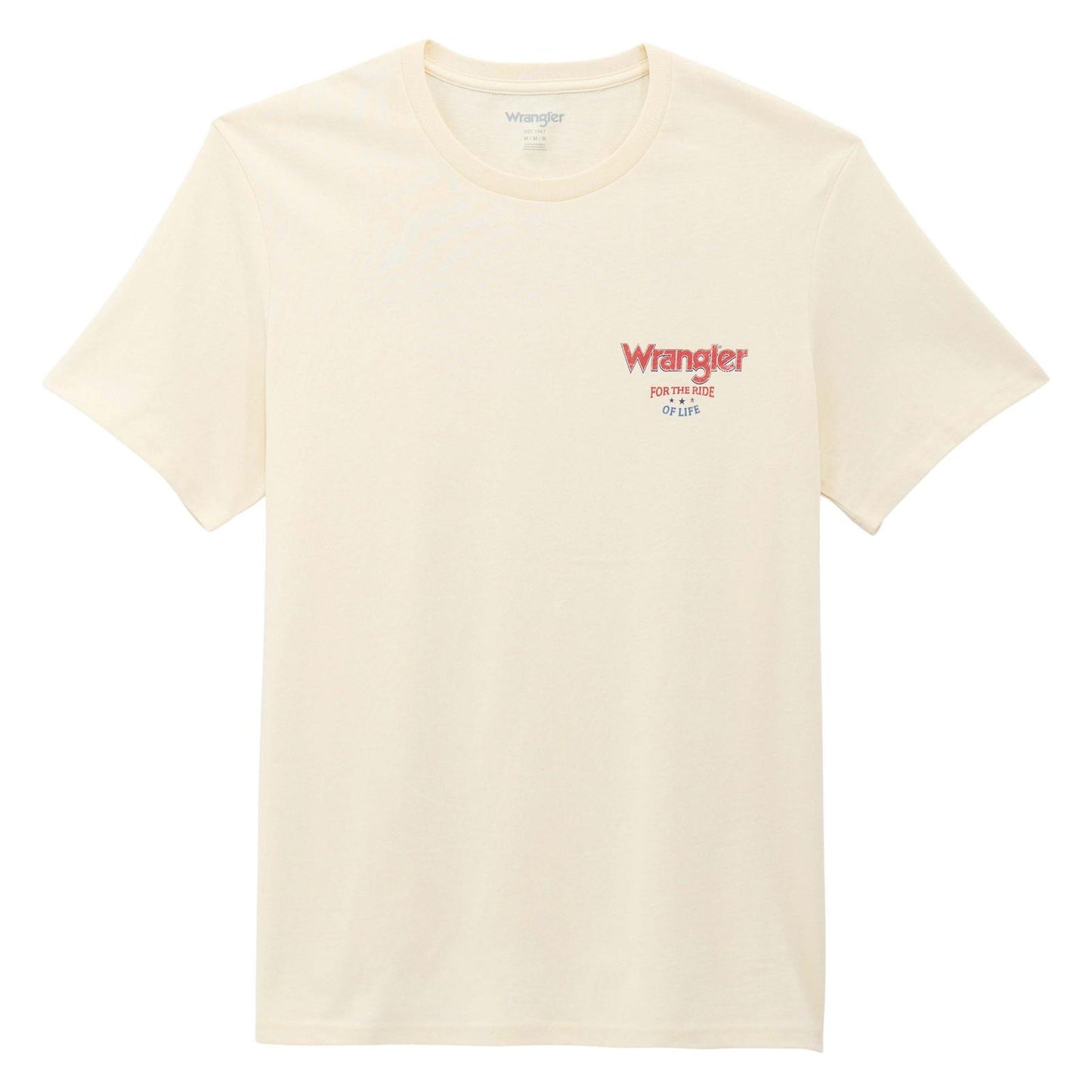 Wrangler® Graphic Short Sleeve T-Shirt - Regular Fit - Antique White - 112375740