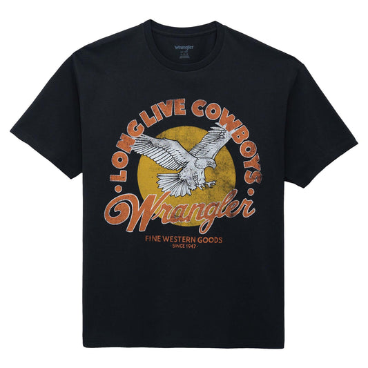 Wrangler® Graphic Short Sleeve T-Shirt - Vintage Fit - Jet Black - 112375784