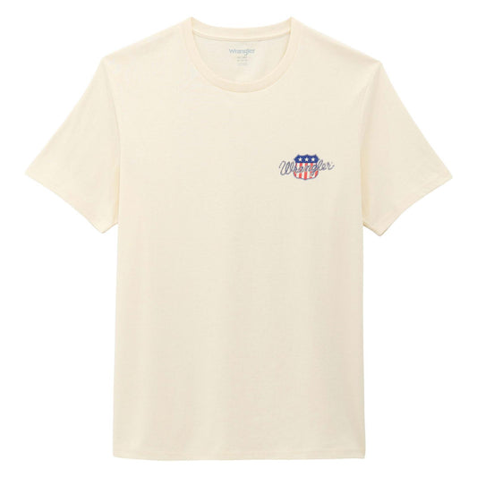 Wrangler® Graphic Short Sleeve T-Shirt - Regular Fit - Antique White - 112375805