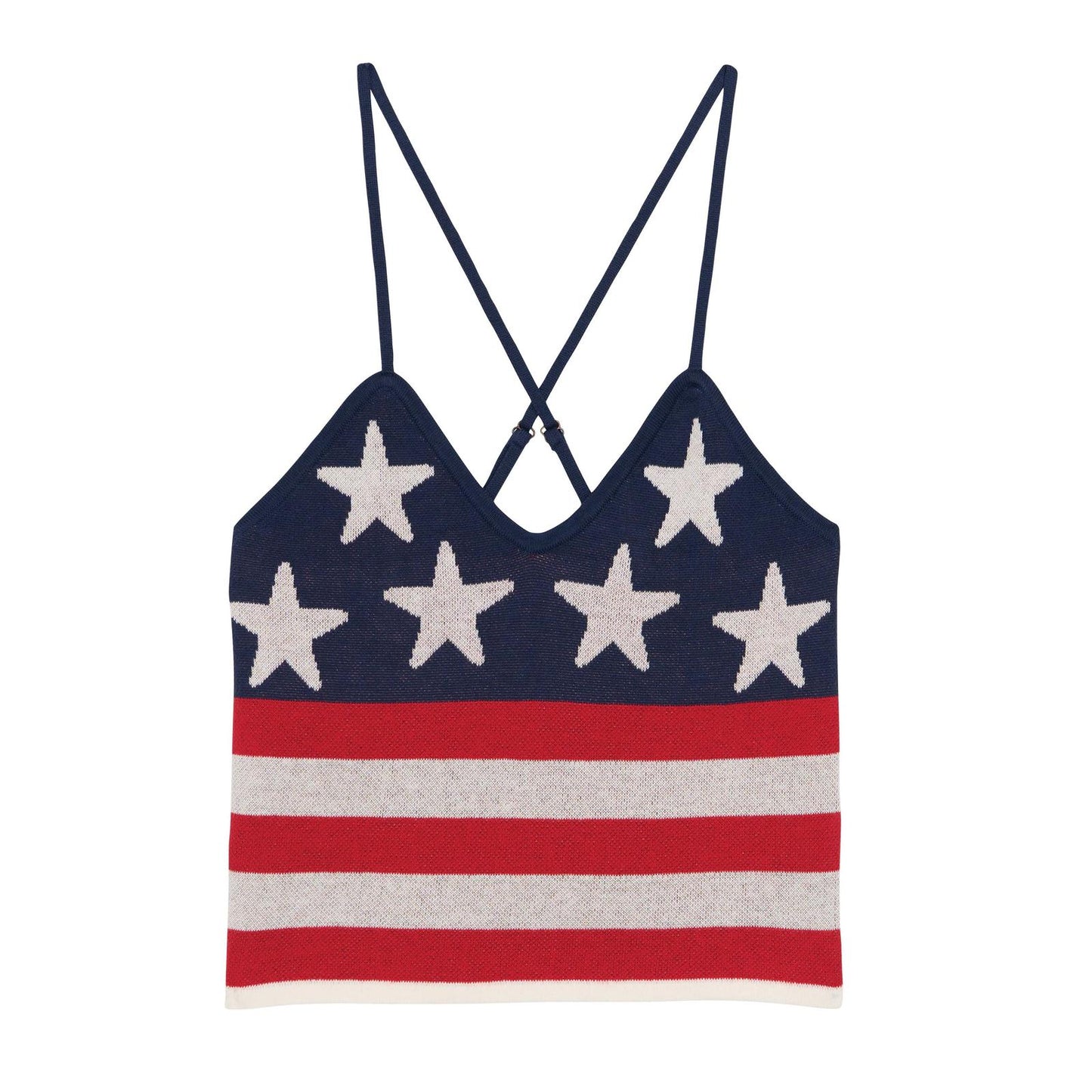 Wrangler Retro® Americana Crochet Tank - Blue - 112379502