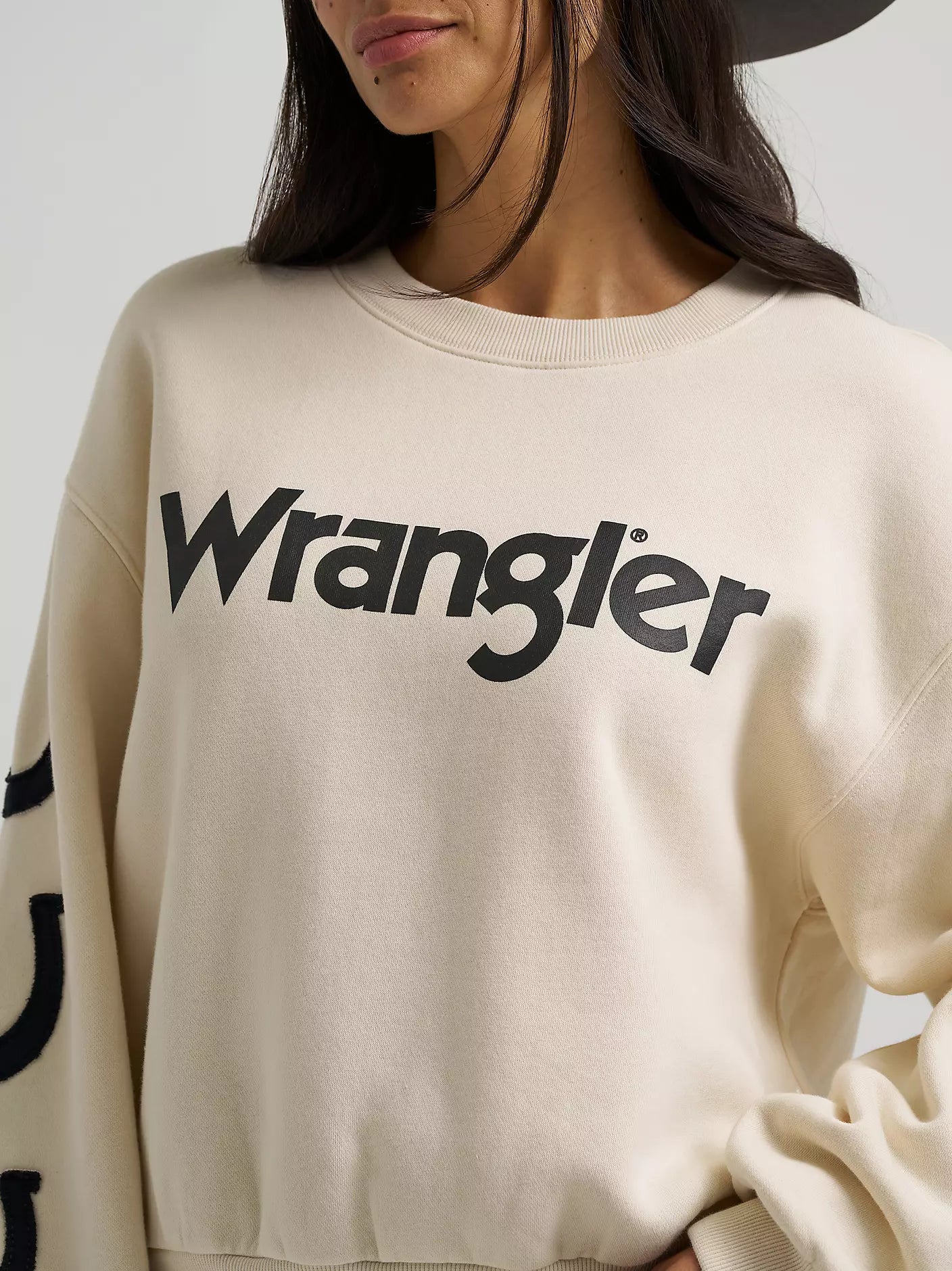 Women's Wrangler Lucky Logo Crew Sweatshirt-112382672
