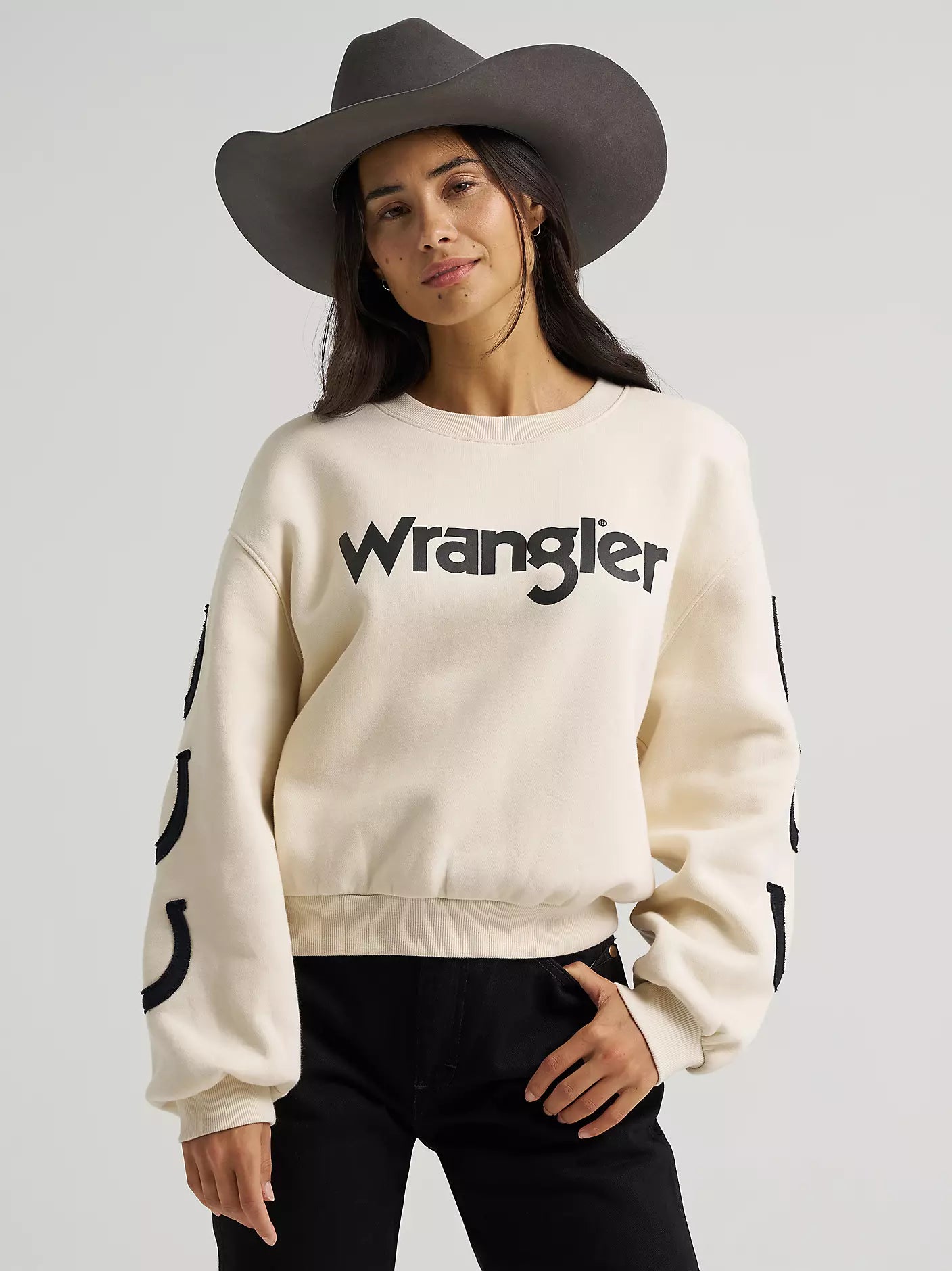 Women's Wrangler Lucky Logo Crew Sweatshirt-112382672