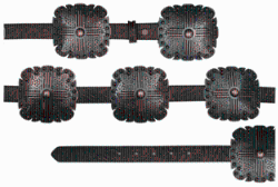 1" BRN FL PU W/COPPER SQ CO