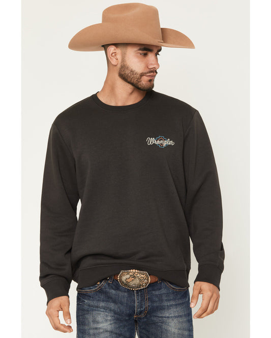 Wrangler Men's Steerhead Graphic Crewneck Sweatshirt