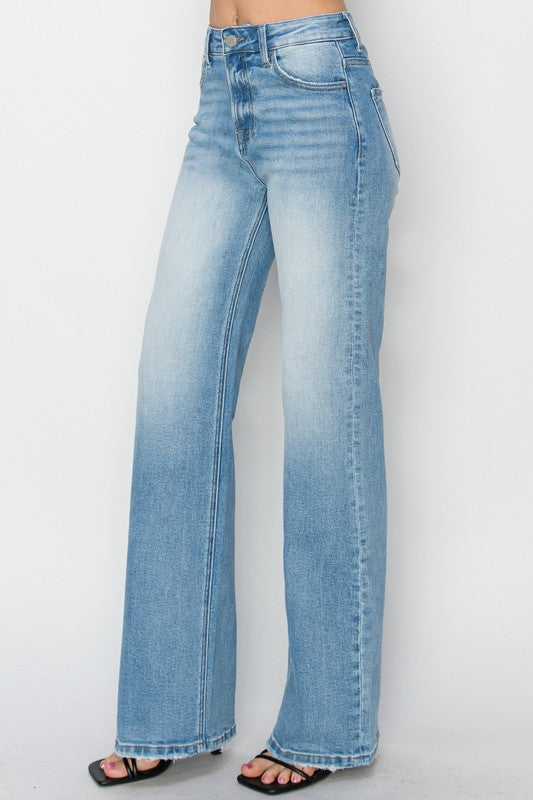 High Rise Straight Jeans