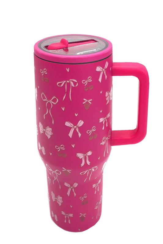 40oz Spill Free Stainless Steel Vacuum Tumbler