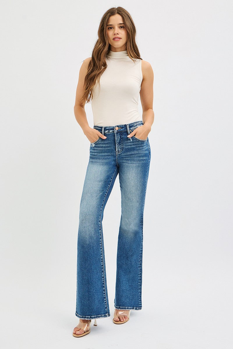 Tummy Control High Rise Flare Jeans
