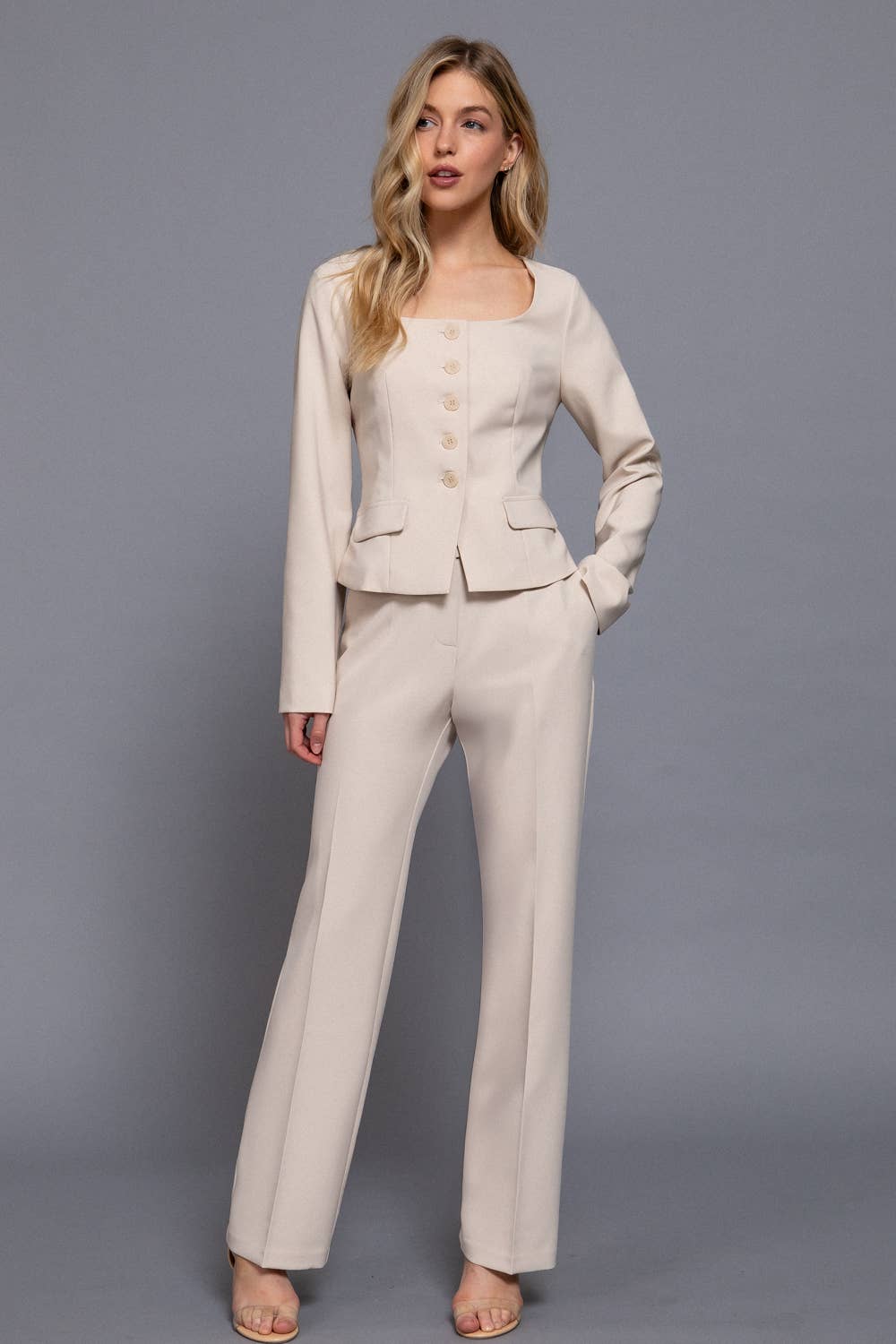 High Waist Long Pants