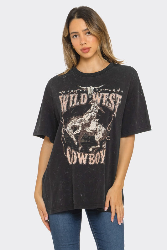Wild West Cowboy Oversize Tee