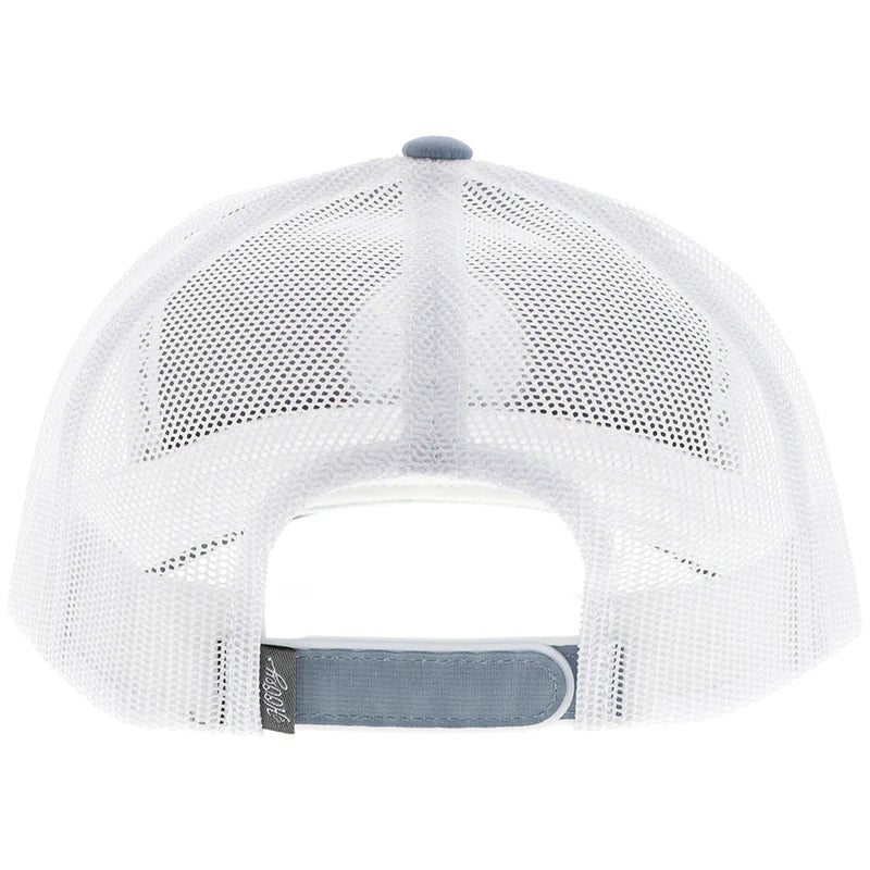 "Primo" Hat Blue/White w/Grey & White Circle Patch