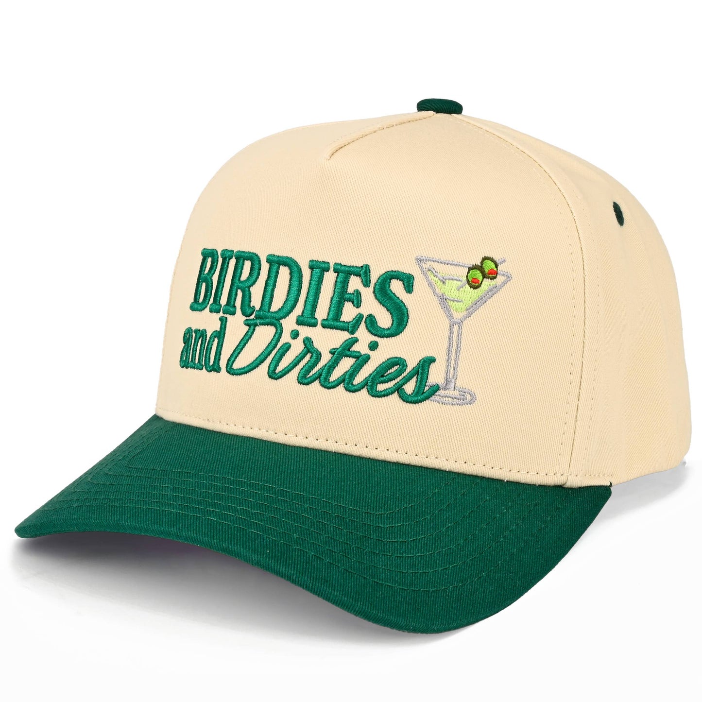 C.C BIRDIES AND DIRTIES Letter on Two Tone Trucker Hat