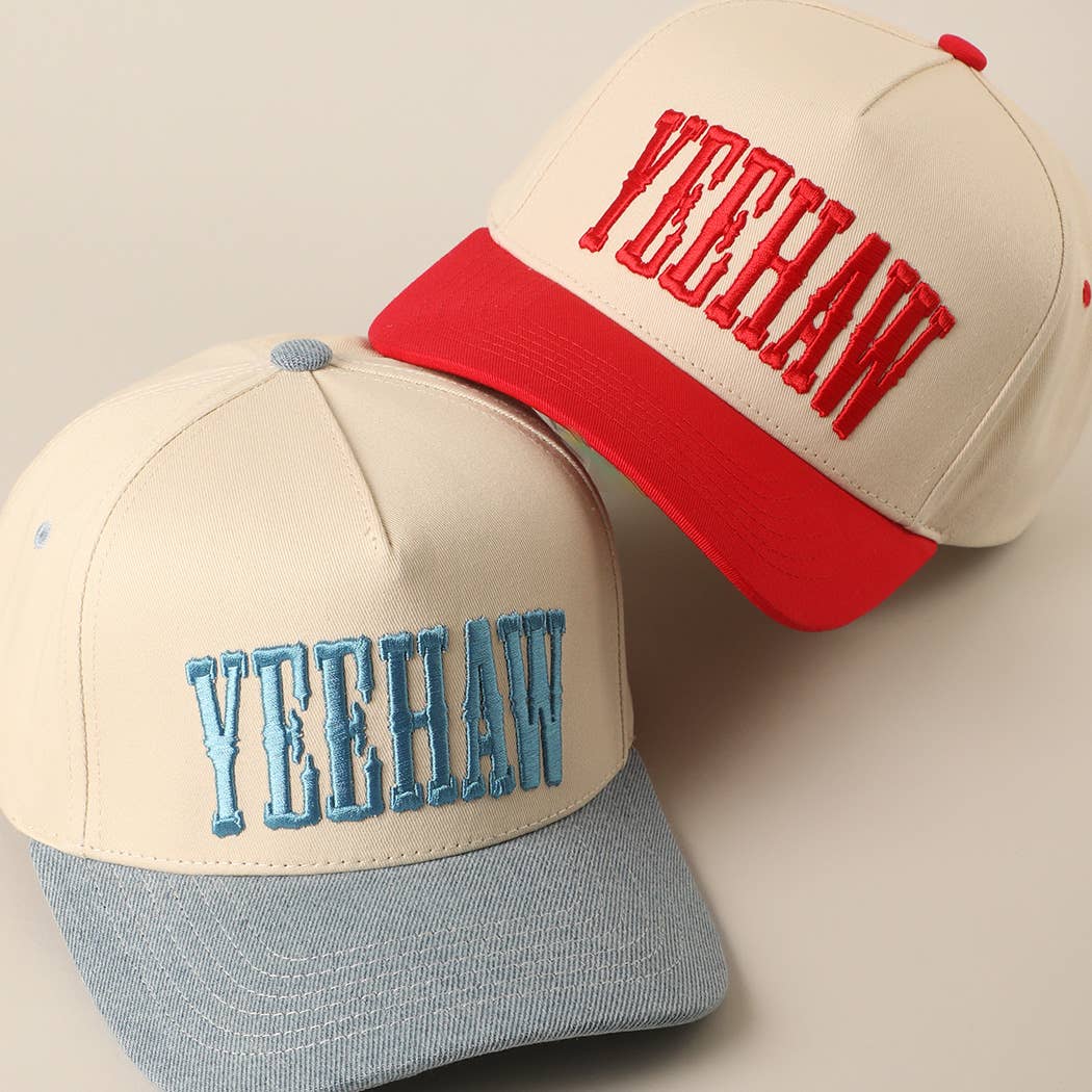YEEHAW Two-Tone Embroidered Trucker Hat