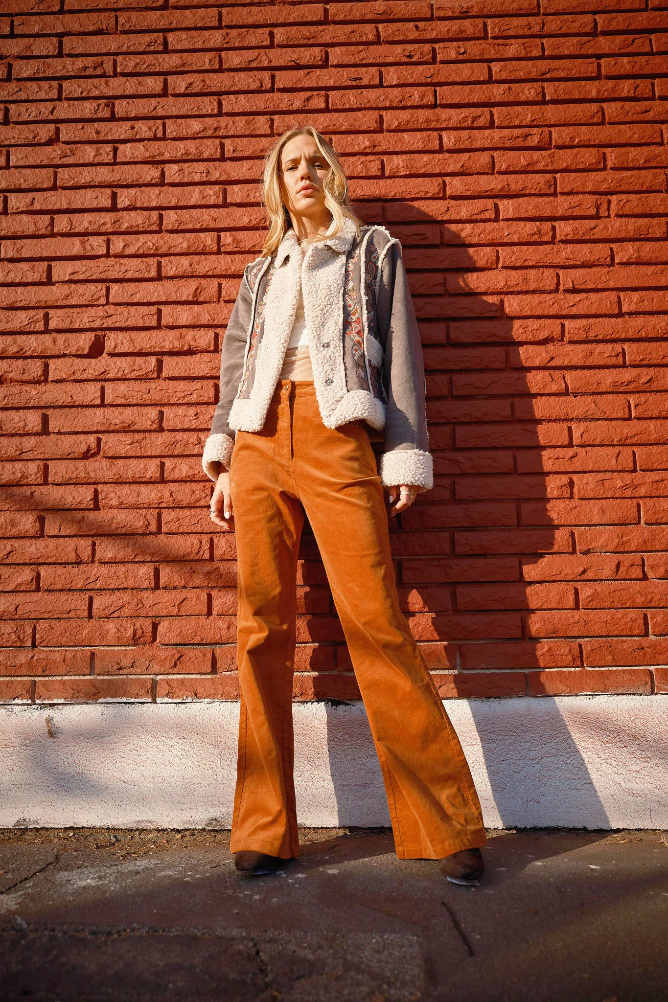 35129P - Studded Pocket Corduroy Pants