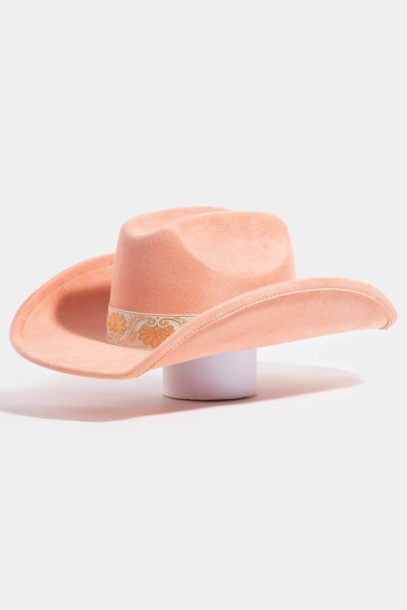Western Intricate Border Pattern Band Cowboy Hat