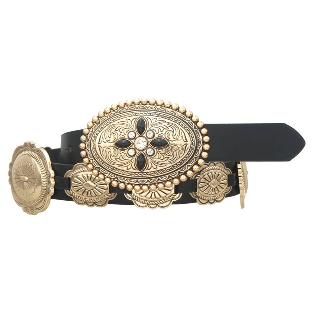 SW NORTH STAR OVAL CONCHO LINKED BELT, IW 26004AGO