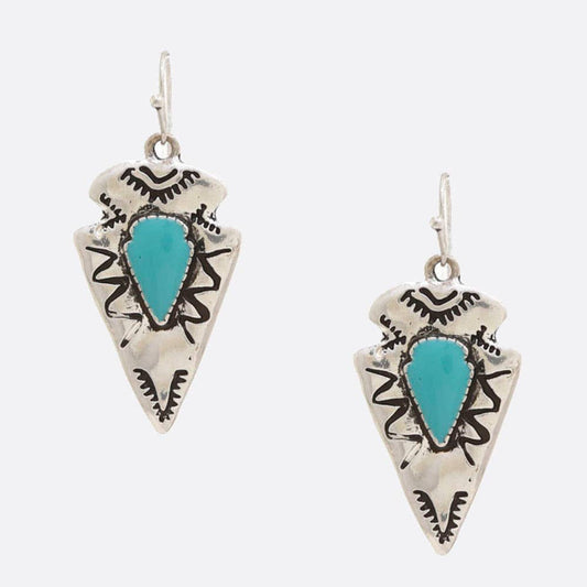 WESTERN STYLE ARROW SHAPE DANGLE EARRING, QE 7887
