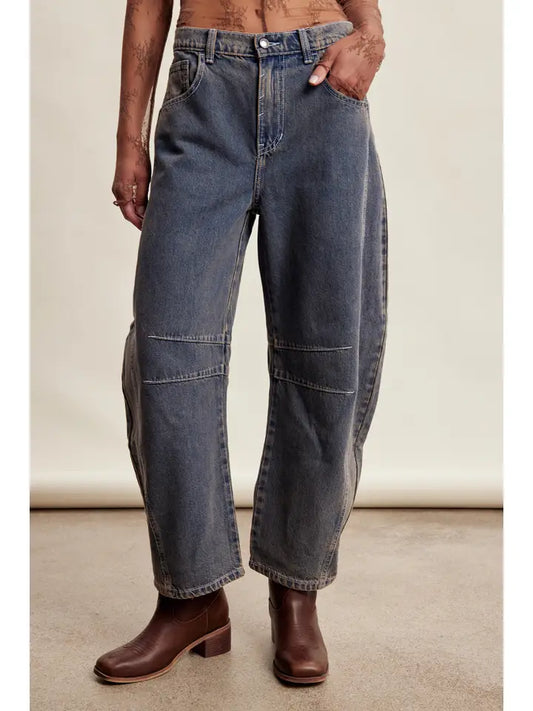 Barrel Jeans with Relaxed Fit LP0254