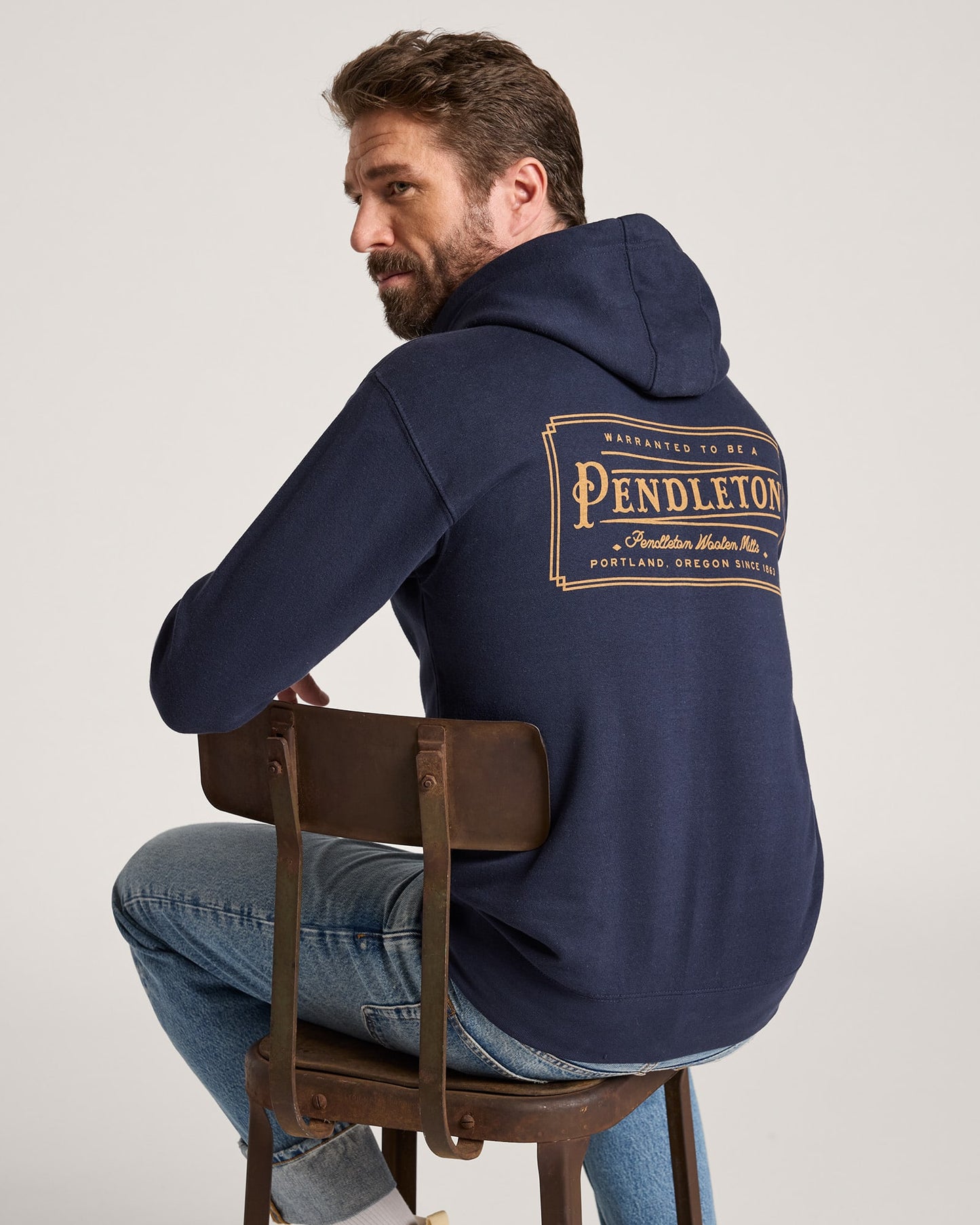 MEN'S HERITAGE LOGO HOODIE PENDLETON