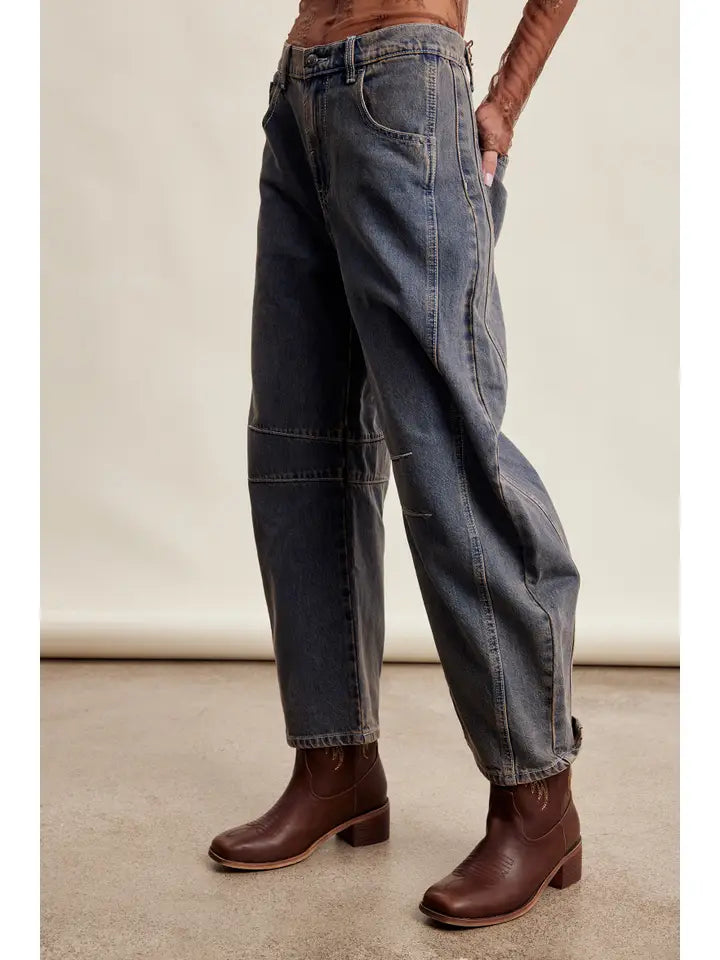 Barrel Jeans with Relaxed Fit LP0254