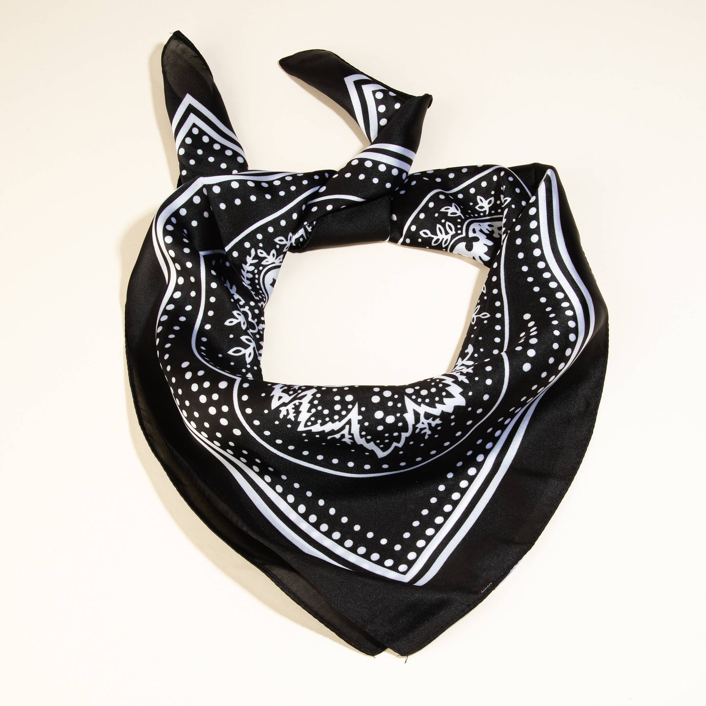 Light Paisley Design Square Bandana Scarf