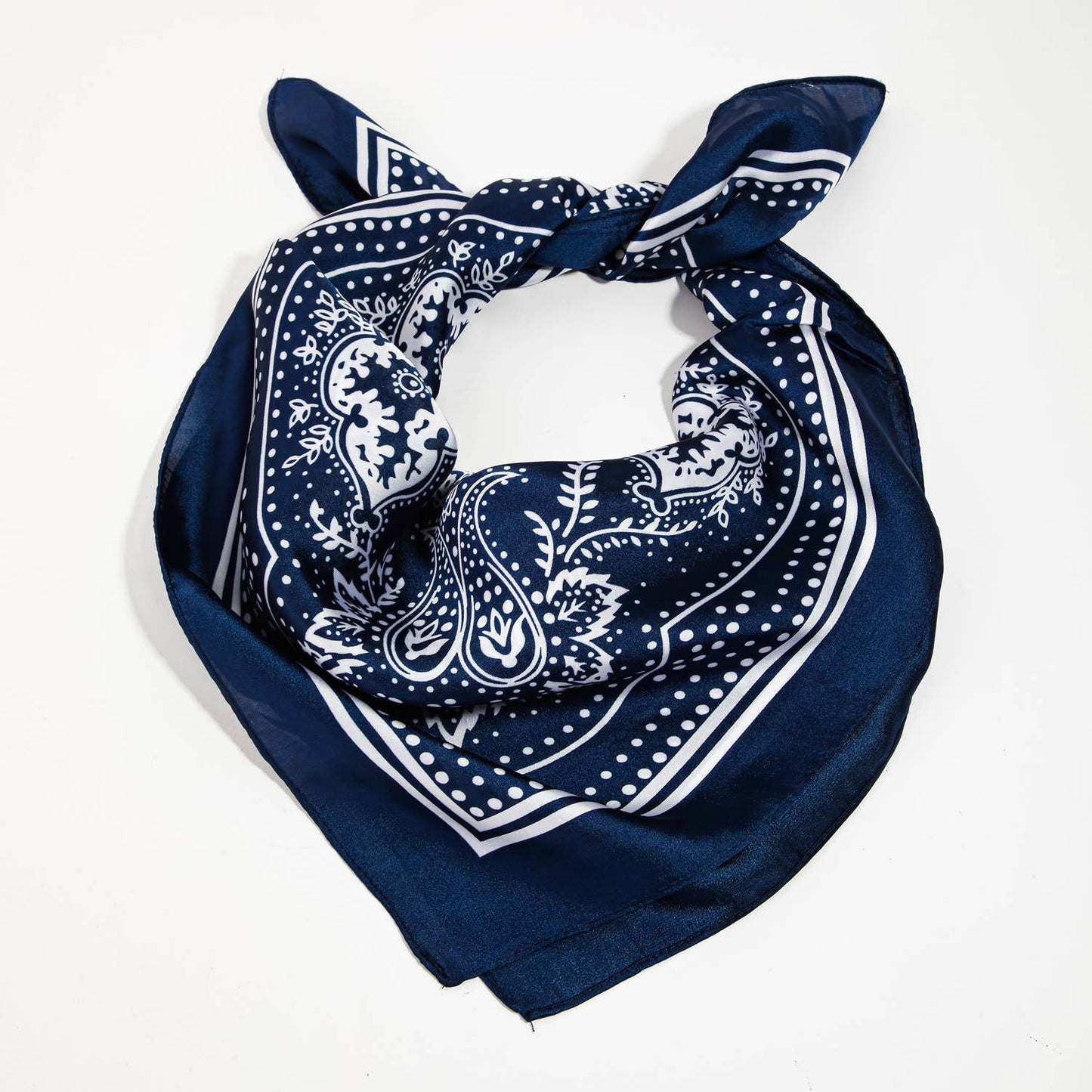 Light Paisley Design Square Bandana Scarf