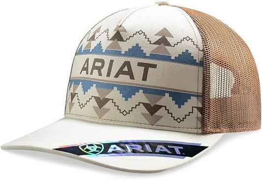 Ariat Ladies Cap Southwest Pattern Khaki Snap Back