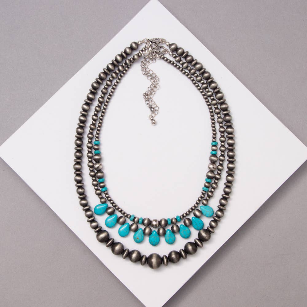 Western Navajo Multi Strands Necklace