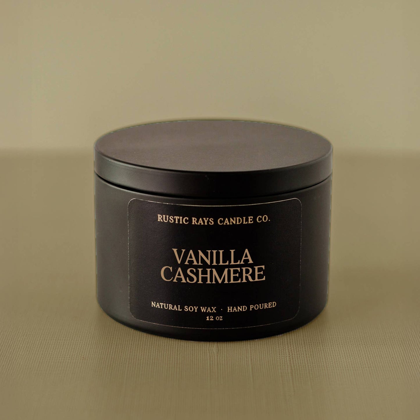 Vanilla Cashmere 12 oz Soy Candle - Winter Home Decor Gifts