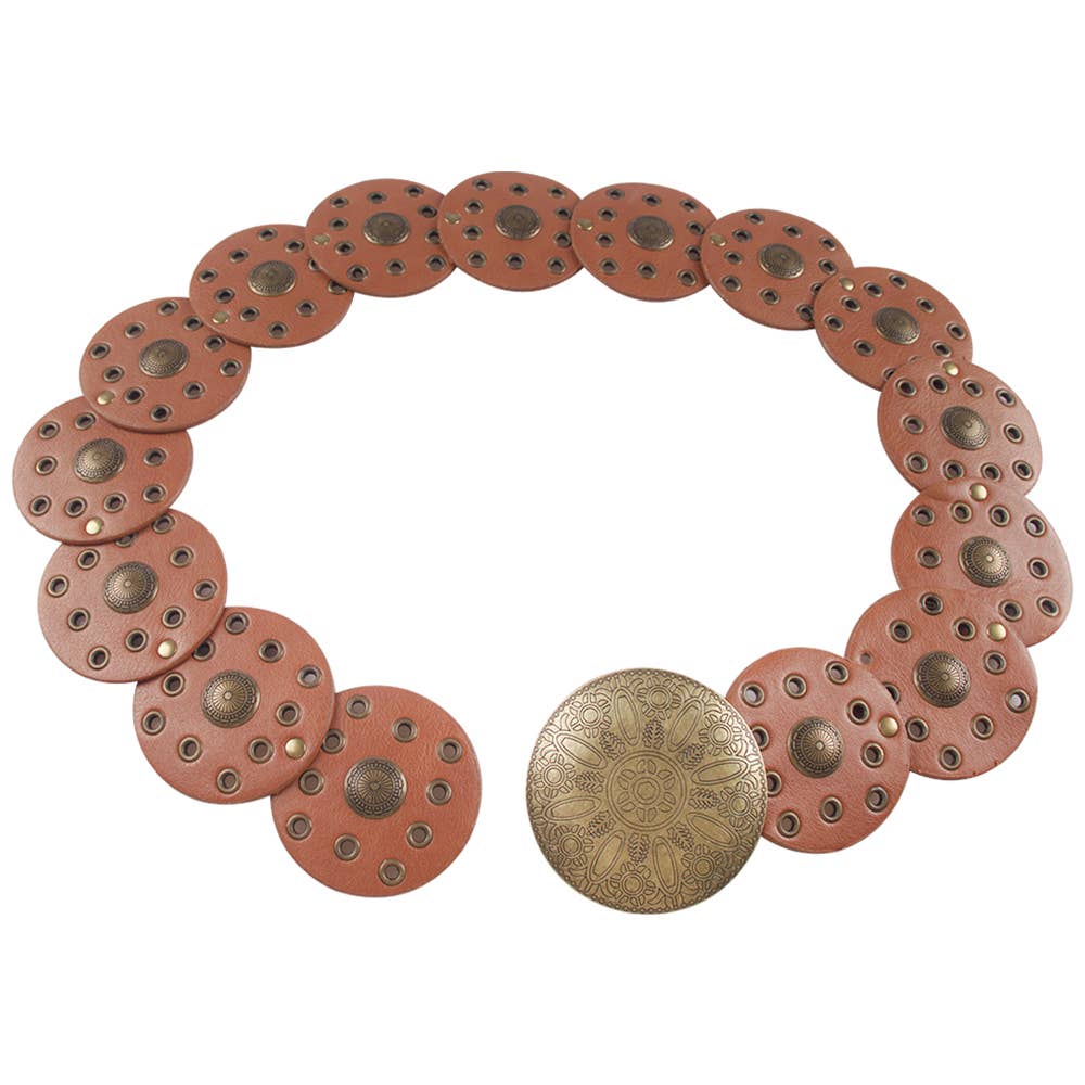VINTAGE WESTERN STYLE ROUND Y2K BELT, TTB 232