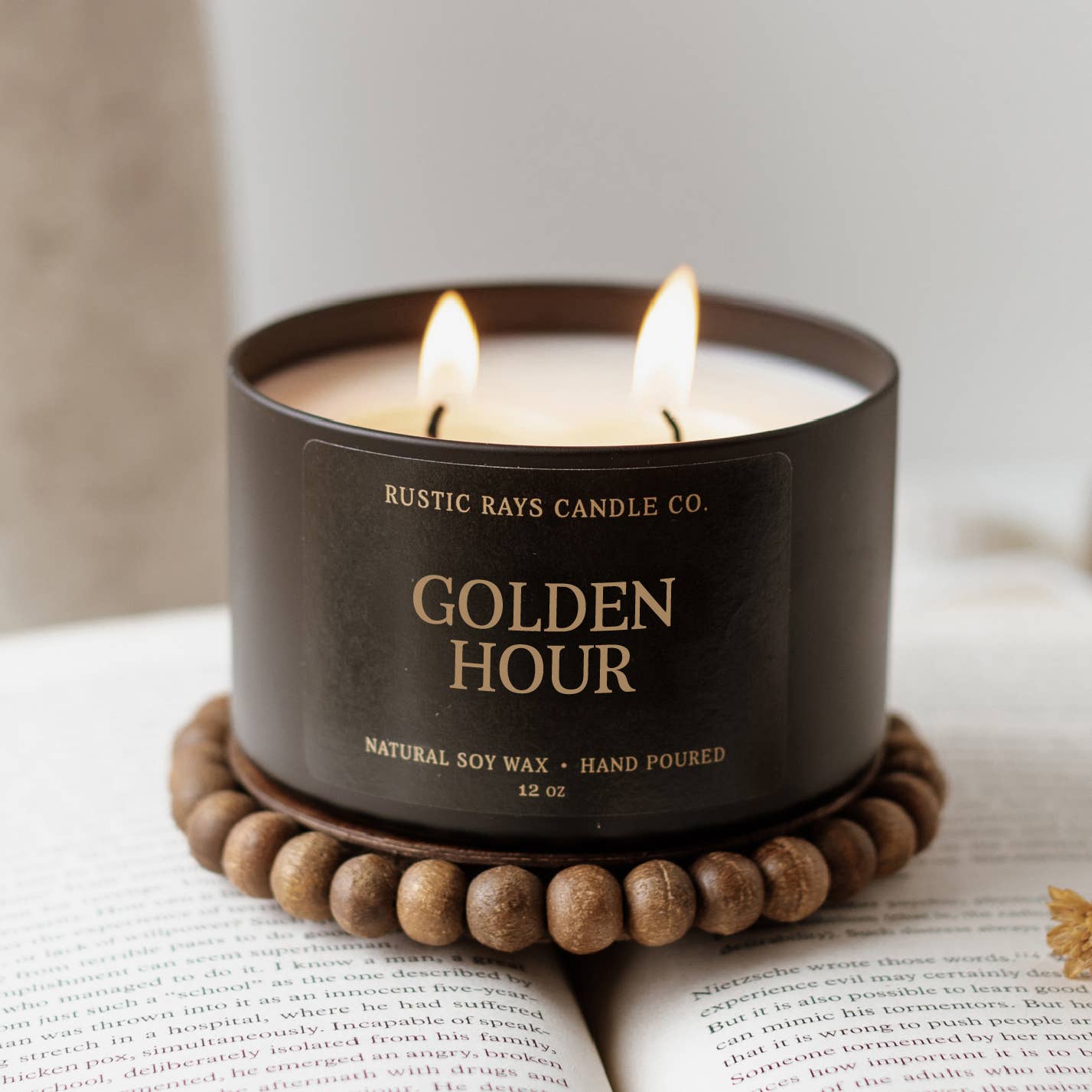 Golden Hour 12 oz Soy Candle - Home Decor & Gifts - Summer