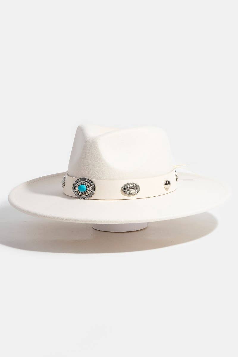 Boho Disc Strap Western Cowboy Hat