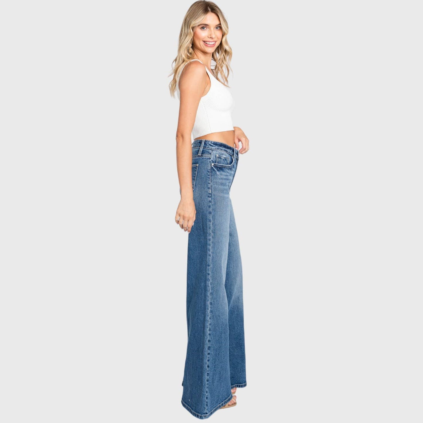 P1081F-MD SUPER SOFT TOUCH HIGH RISE COMFORT WIDE FLARE