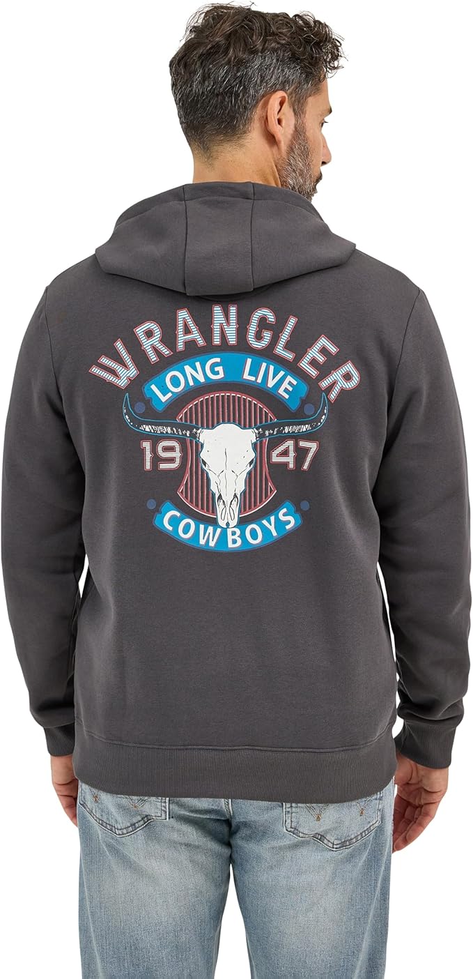 Wrangler Men's Charcoal 1947 Hoodie