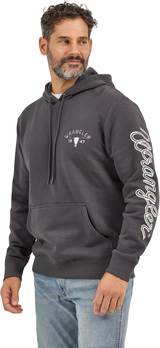 Wrangler Men's Charcoal 1947 Hoodie