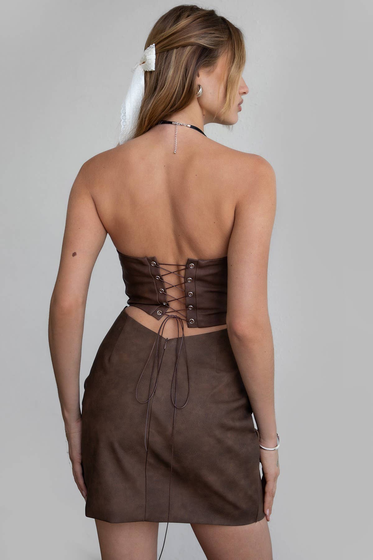 ARIZONA  Embroidered Western Strapless Bodycon Mini Dress