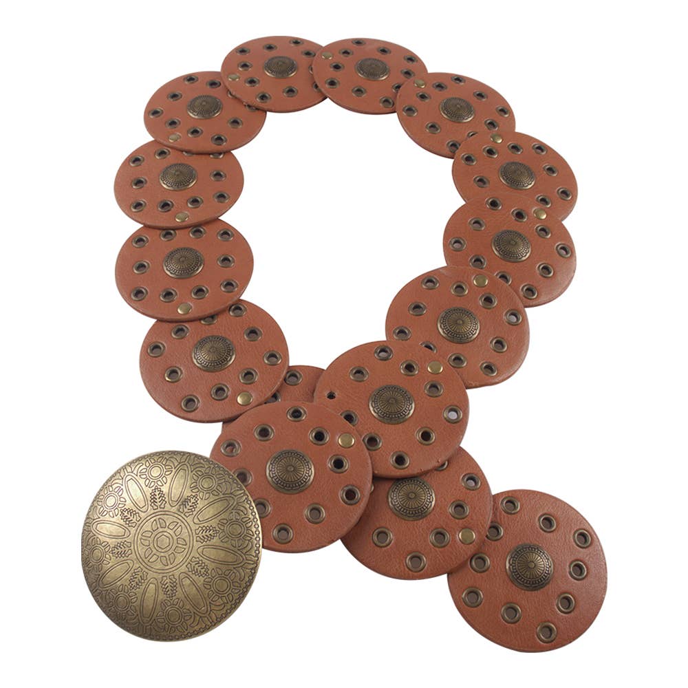 VINTAGE WESTERN STYLE ROUND Y2K BELT, TTB 232