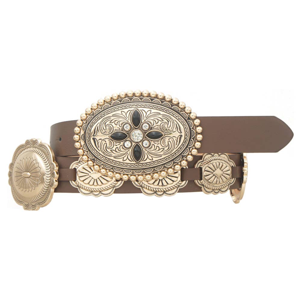 SW NORTH STAR OVAL CONCHO LINKED BELT, IW 26004AGO