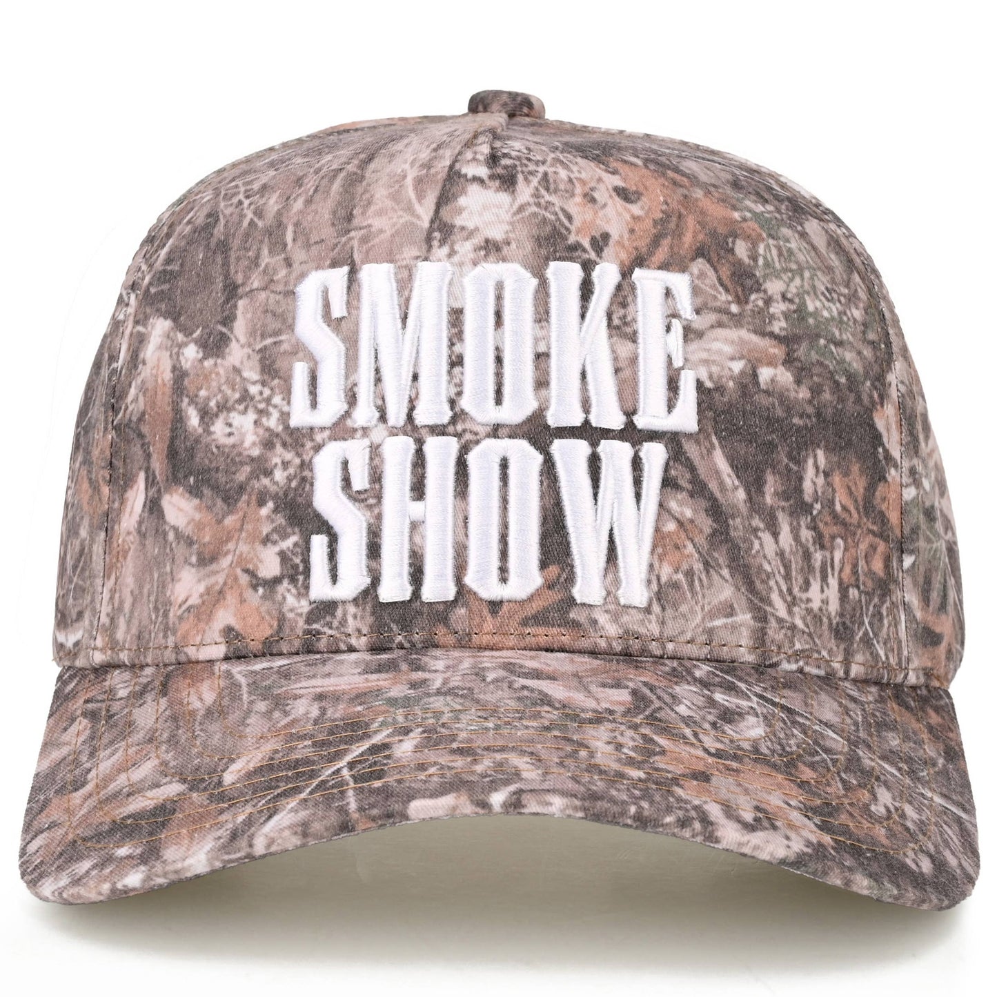 C.C SMOKE SHOW Letter on Two Tone Trucker Hat