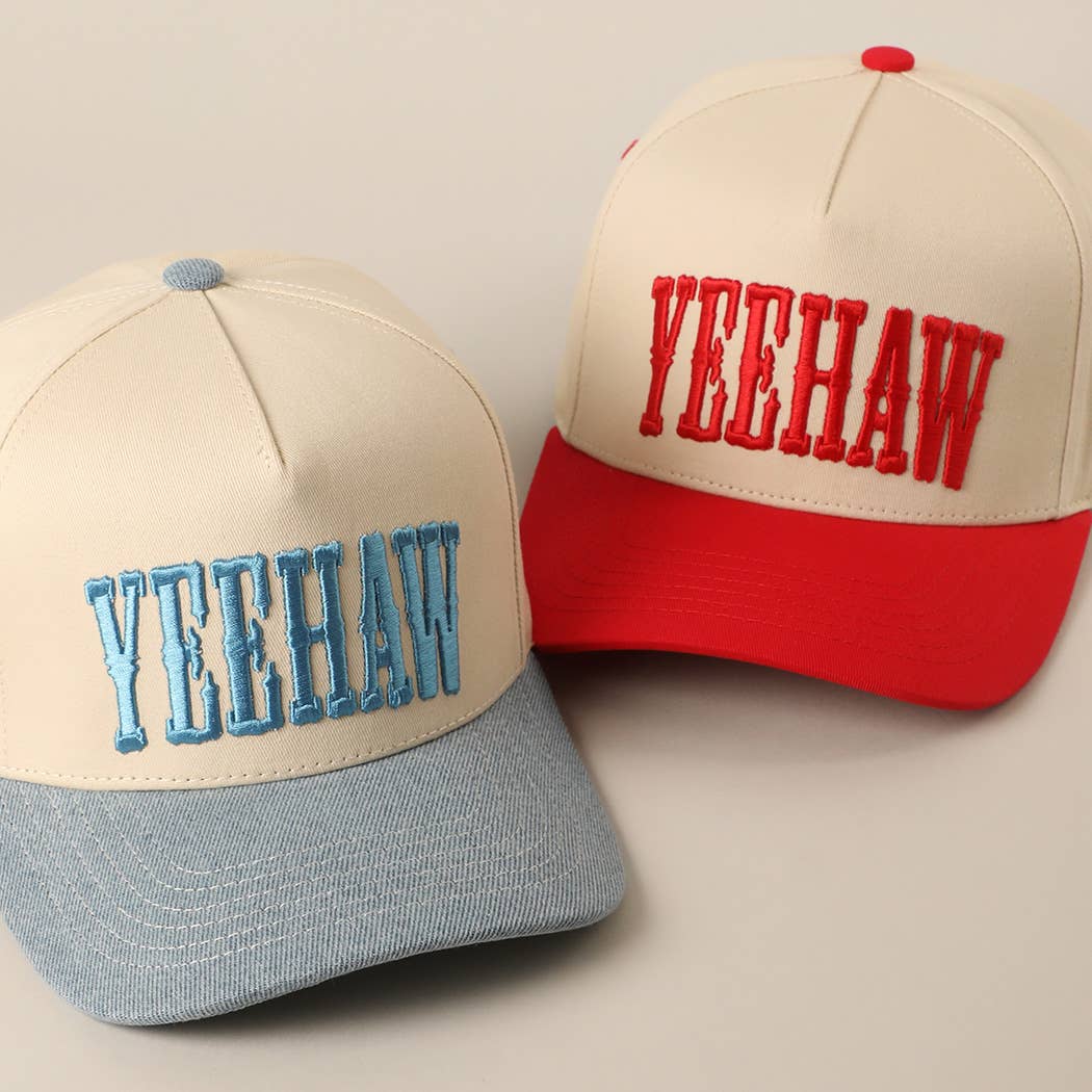 YEEHAW Two-Tone Embroidered Trucker Hat